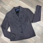 Jones New York Swiss Dot Knit Blazer Jacket Black White 4P Photo 14