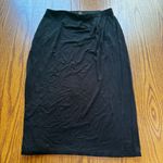J. Jill Black Midi Pencil Skirt Wrap Sz SP Photo 0