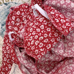 None Vintage red floral romper size small Photo 5