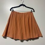 Free People  Beach Orange Terry Cloth Mini Skort Skirt with Shirts Size Medium Photo 5
