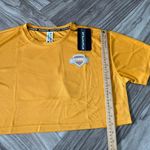 Alphalete Women’s Varsity Crop - Marigold,Size Medium Photo 6