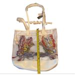 Ed Hardy NWT  Large Tote Clear PVC Bag with Butterfly and zipper Photo 4