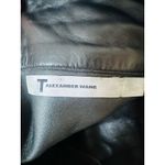 Alexander Wang  Black 100% Lambskin Leather Adjustable Strap Crop Top sz XS Photo 3