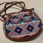 CROSSBODY BAG Geometric Print w Tassels Photo 2