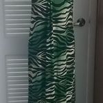 Fresh Of L.A Keyhole Beaded Halter Maxi L Animal Print Vacation Dopamine Boho Green Size L Photo 0