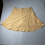 Athleta Polyester/Spandex Lightweight Tan Skirt Size4T Built in Shorts Photo 7
