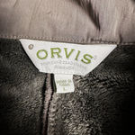 Orvis  Women’s Brown Snap Button Faux Fur Lined Cost Large Pockets Chore Quilted Photo 7