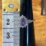 Natural Tanzanite Sterling Silver Ring Size 6 Photo 7