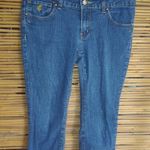 Rocawear  9 Red Pink Logo Capri Jeans Photo 0