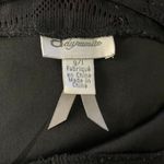 Dynamite  Lace Chiffon Party Dress L Black Purple Lined Low Back Elastic Waist Photo 5