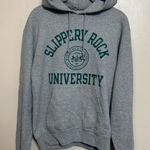 Champion Slippery Rock University Hoodie Sweatshirt SRU Gray Green Size Small Photo 0