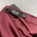 Ever Pretty Ever-Pretty Solid Burgundy Cut out Chest Long Sleeve Dress Size 6 Photo 1