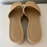 Veronica Beard  Beige Gable Slip On Platform Espadrille Sandals Size 10 Photo 3