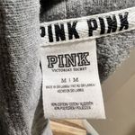 Victoria's Secret  PINK Women's M Gray Cowl Neck Hoodie Rainbow Logo Photo 7