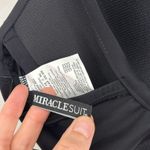 MiracleSuit NWT  Solid Plunge Bikini Top in Black - Size 36DD Photo 7