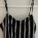Forever 21 Black and white striped skinny jumpsuit Photo 2
