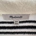 Madewell  Women’s Lightweight Spring cardigan collared sweater. XXS.‎ Black/cream Photo 3