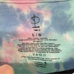 Pink Floyd  Blue & Green Tie Dye Short Sleeve Tee Shirt Womens L London 1973 Top Photo 5