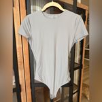 Abercrombie & Fitch Abercrombie seamless bodysuit top short sleeve high crew neck thong essential Photo 4