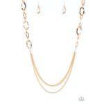 Paparazzi Street Beat Gold Necklace (417) Photo 1