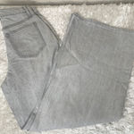 On 34th Wide Leg High Waist Light Gray Jeans Sz 2 26 Boho Indie Photo 0
