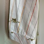 Chico's Chico’s Optic White Striped “Roaring Tails” Lion Print Olissa 3/4 Blouse 3 XL 16 Photo 4