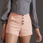Anthropologie  Pilcro Wide Leg Sailor Shorts Lace Up Coral Size 30 NEW $90 Photo 2