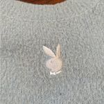 Playboy  Light Blue Crew Neck Sweater Photo 1