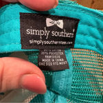 Simply Southern Simply‎ Southern Low Profile Trucker Hat Teal & Camo w/ Pineapple Logo Photo 2