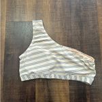 ALBION FIT  Blue Striped Swimsuit Crop Size XL Photo 2
