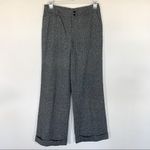 Kate Hill Pants Flat Front Wide Leg Trouser Wool Silk Blend Size 8 Photo 1