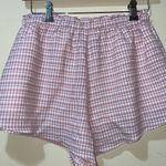 Lulus Womens New  My Own Paradise Pink Gingham Two-Piece Romper ONLY SHORTS Photo 6