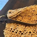 st. john's bay Vintage  Shoulder Bag Woven Paper Beaded Zipper Boho Coastal Photo 6