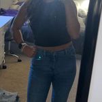 High Waisted, Hand Painted Jeans Size 6 Photo 0