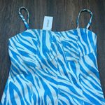 Derek Lam Darek Lam Blue Zebra Dress Photo 2