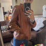 None Vintage rustic lightweight butter soft Brown Leather Jacket no tags Photo 11