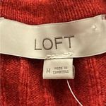 Loft Ribbed Wrap Sweater Size Medium Toasted Pink New with Tags Photo 6
