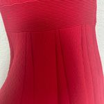 The Kooples Red Knit Fit and Flare Mini Dress Fancy Detail Sleeve Size Small NEW Photo 4