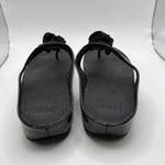 FitFlop EUC  Florrie Toe-Post Sandals size 8 black comfort slip on orthopedic Photo 5