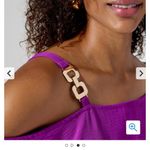 Nina Leonard  Off-Shoulder‎ Wave Textured Tunic Photo 1