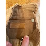 BLANK NYC Cotton Voile Gauze raw edge Bomber Jacket small Photo 6