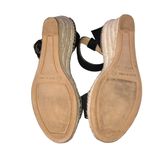 Talbots Espadrilles Womens 6.5 Used Black Leather Photo 4