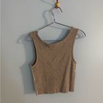 vintage metallic silver tank top blouse size M made in Italy Size M Photo 3