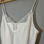 Victoria's Secret Victoria’s Secret Black and Cream Polka Dot Lace Satin Cami Sleep Top Size Large Photo 1