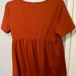 SheIn Burnt Orange Shirt Photo 1