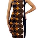 Joseph Ribkoff Modern Geometric Sheath Knit Dress Sz 8 Business Career Stretch Photo 1