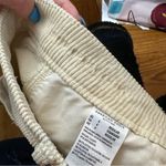 American Eagle AEO | Cream Corduroy Zip Front Super High Rise A-Line Mini Skirt Size 6 Women's Photo 5