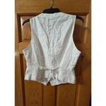 Rag and Bone Women's White Cressida Cotton Linen Vest size 10 Photo 1