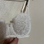 Etam white lace floral embriordery Balconette Bra in bride wedding bridal 34D Size undefined Photo 2
