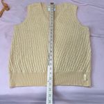 Liz Claiborne  Liz Golf Luxe Edition Merino Wool Knit Sweater Vest Butter‎ Yellow Photo 10